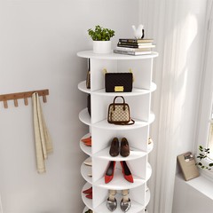 7 Tier Rotating Shoe Rack Tower 360° Spinning Shoe Display Carousel