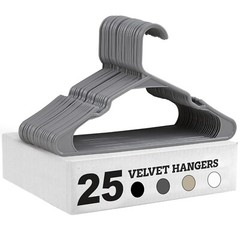 25/50pcs Coat Hanger 16.5in Space Saving Non Slip Clothes Trouser Coat Suit Bar