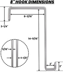 Over the Wall Heavy Duty Concrete Cinder Cement Block Wall Outdoor No Drill Fenc