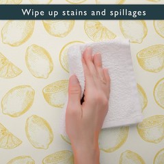 UNSCENTED & Wipe Clean Drawer Liners with a Yellow Lemons Design – Perfect fo…