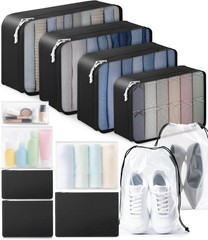 12PCS Packing Cubes for Suitcases Travel Luggage Organizer Set Carry On Bags