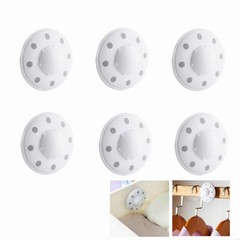 HomeNite 6 Pack Moth Ball Case with Adhesive Wall 6 Count (Pack of 1), White