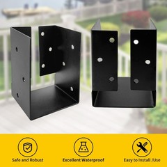 Concealed Joist Hanger Brackets, Woodwork Concealed-Flange Hanger for 4″ x 6”…