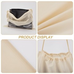 8 Pcs 17.7 x 17.7 Inches Non Woven Dust Bags for Handbags, Dustproof Drawstri