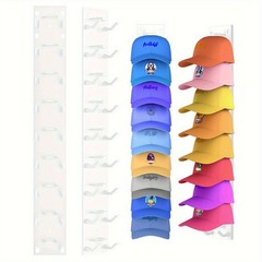 Hat Rack Cap Organizer Hanging Baseball Hat Storage Rack for Closet Door Wall