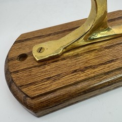 Vintage Solid Brass Mid-Century Modern Wall Mount Duck / Goose Coat / Hat Hook