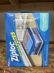 Ziploc XL X-Large Flexible Storage Tote 10 Gallon Clear Plastic Sealed New