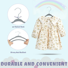 BAGAIL 50 Pack Kids Velvet Hangers 11 Inches Children’S Clothes Hangers Non-Slip