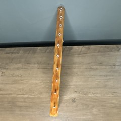 Wood Rustic Wind chime , 9 Traditional Hooks