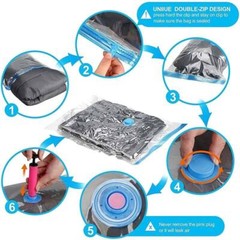 5/10 Pack Vacuum Seal Bags for Clothing &Travel, Space Saver Vacuum Storage Bags