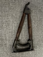 Wood & Metal Decorative Wall Hook, Traditional Wall Mounted, Brown/Black 1 Hook