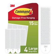 Command Large Picture Hanging Strips White: Adhesive Strips for Art &