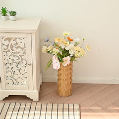 Wicker Umbrella Holder Vase Rack Stand for Entryway 16 inch Waterproof