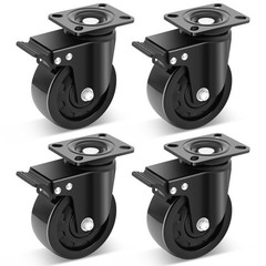 5 Inch Heavy Duty Casters Set of 4, Industrial Grade Casters 9900 lbs, Low Gr…