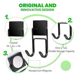 Magnetic Hooks Pcs 50lbs+ Magnet Hook 202Cruise 0.98×2.36 in 6 Black