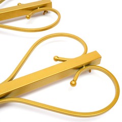 Gold Metal Wedding Arch Square 205 cm Iron Backdrop – Easy Assembly