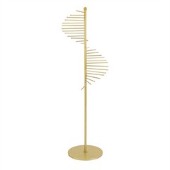 Gold Metal Handbag Purse Scarf Storage Stand 1.7m Height Scarf Display Stand