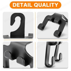 Headrest Hooks for Car Interior Storage 2 Pack Universal Fit for Long Term Use