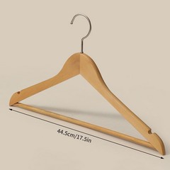 5Pcs/ 10PCS Pack Solid Wood Cloth Hangers Natural Wooden Coat Suit Hangers