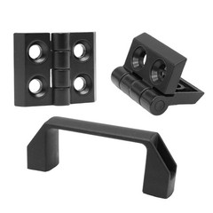 FORRCKY 4 Sets 2020 Hinge and 20 Series Extrusion T Slot Door Handles 90mm 20…