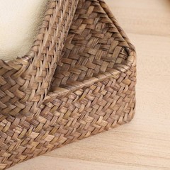 Multipurpose Natural Seagrass Baskets with Lid – Set of 2 for Home Use