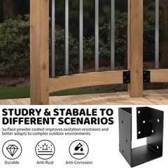 Concealed Joist Hanger Brackets, Woodwork Concealed-Flange Hanger for 4″ x 6”…